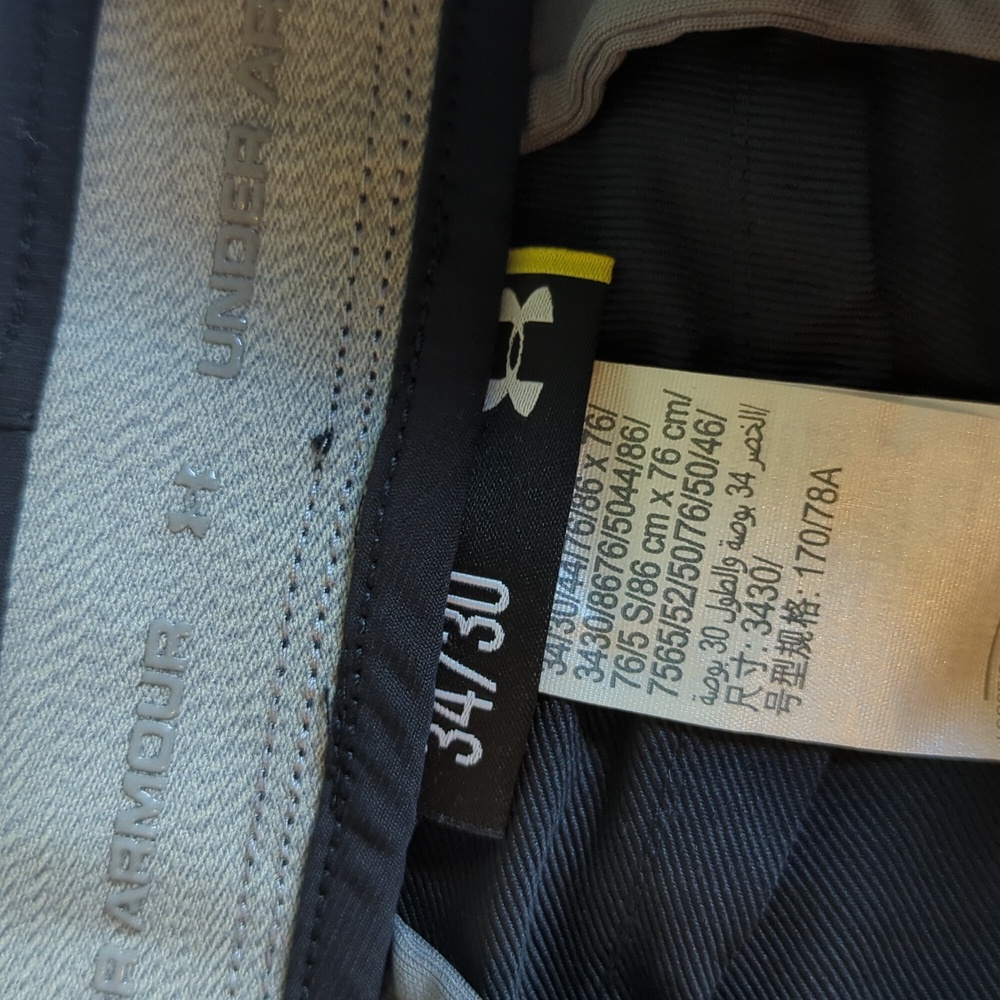 Men's Under Armour Golf Pants. Size 34x30 - Picture 3 of 5